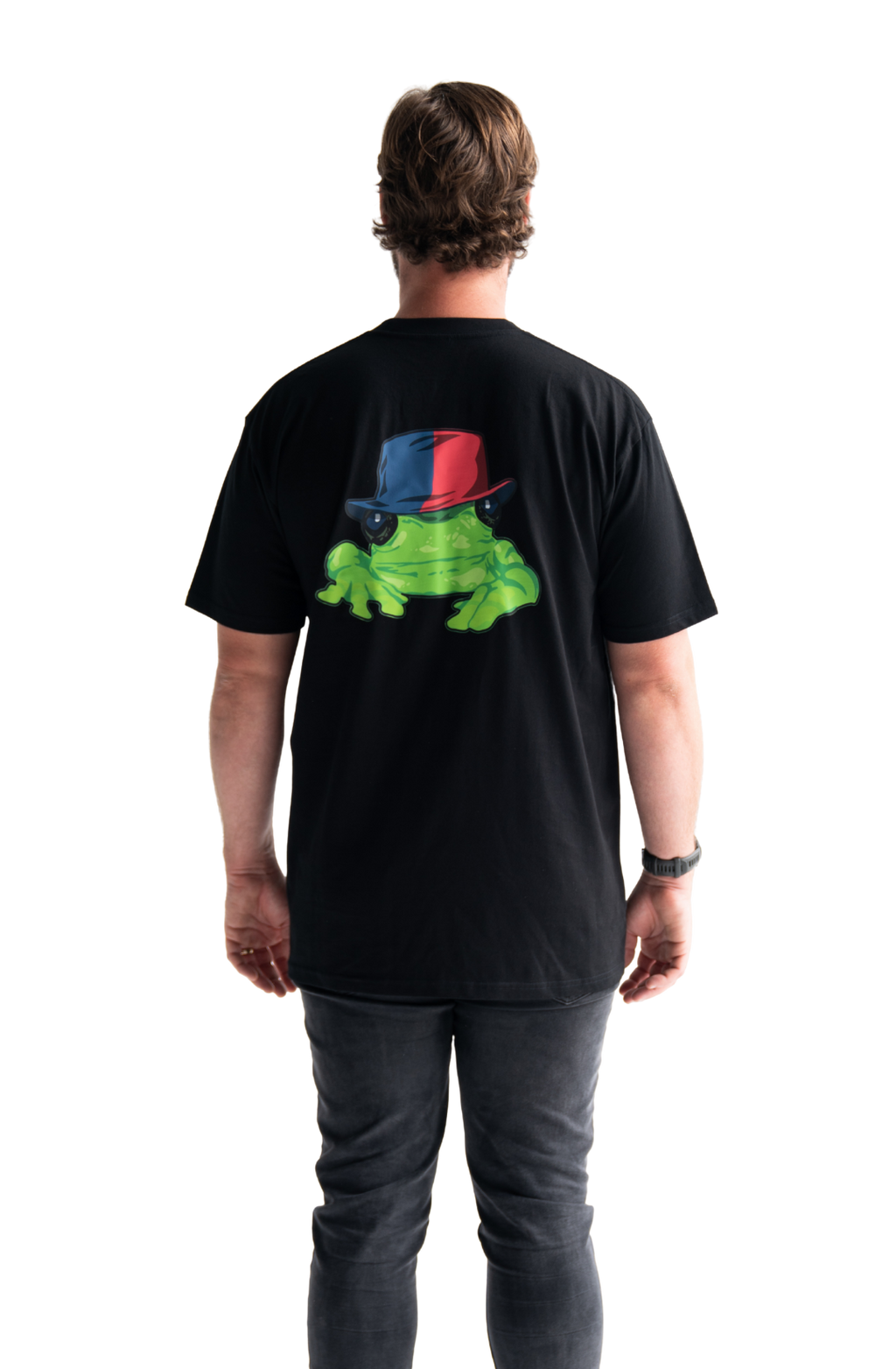 Silverchair Frogstomp album art combined with andrew johns red and blue hat t-shirt newcastle