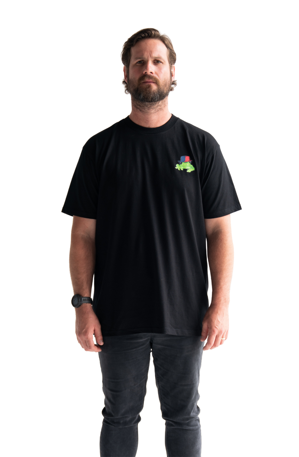 Silverchair Frogstomp album art combined with andrew johns red and blue hat t-shirt newcastle