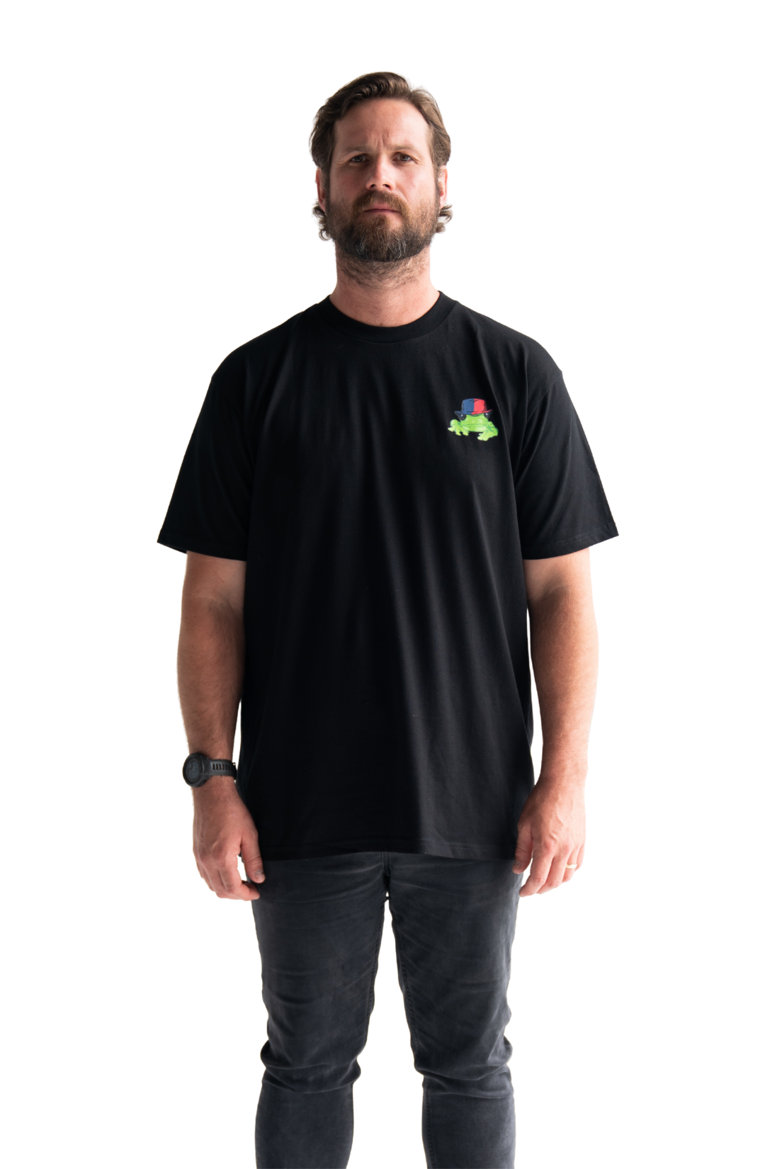 Silverchair Frogstomp album art combined with andrew johns red and blue hat t-shirt newcastle