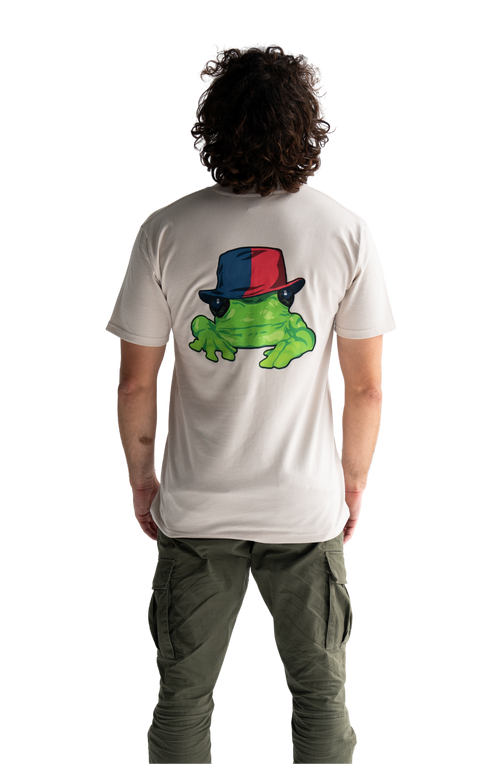 Silverchair Frogstomp album art combined with andrew johns red and blue hat t-shirt newcastle