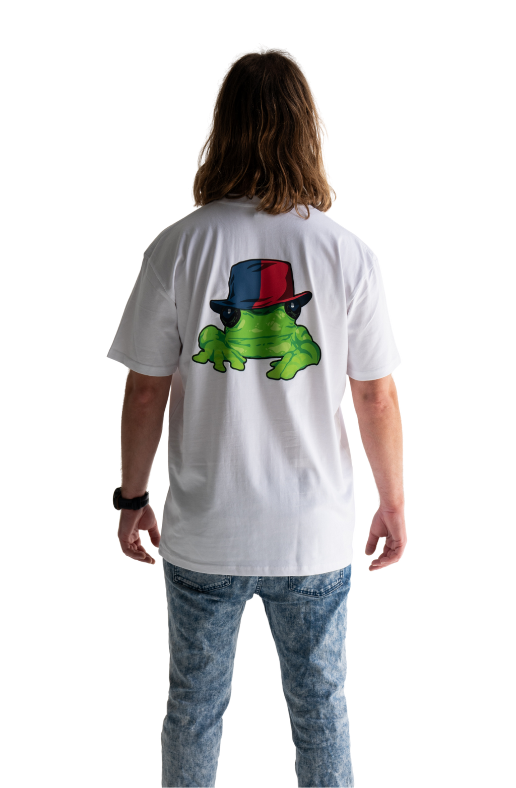 Silverchair Frogstomp album art combined with andrew johns red and blue hat t-shirt newcastle