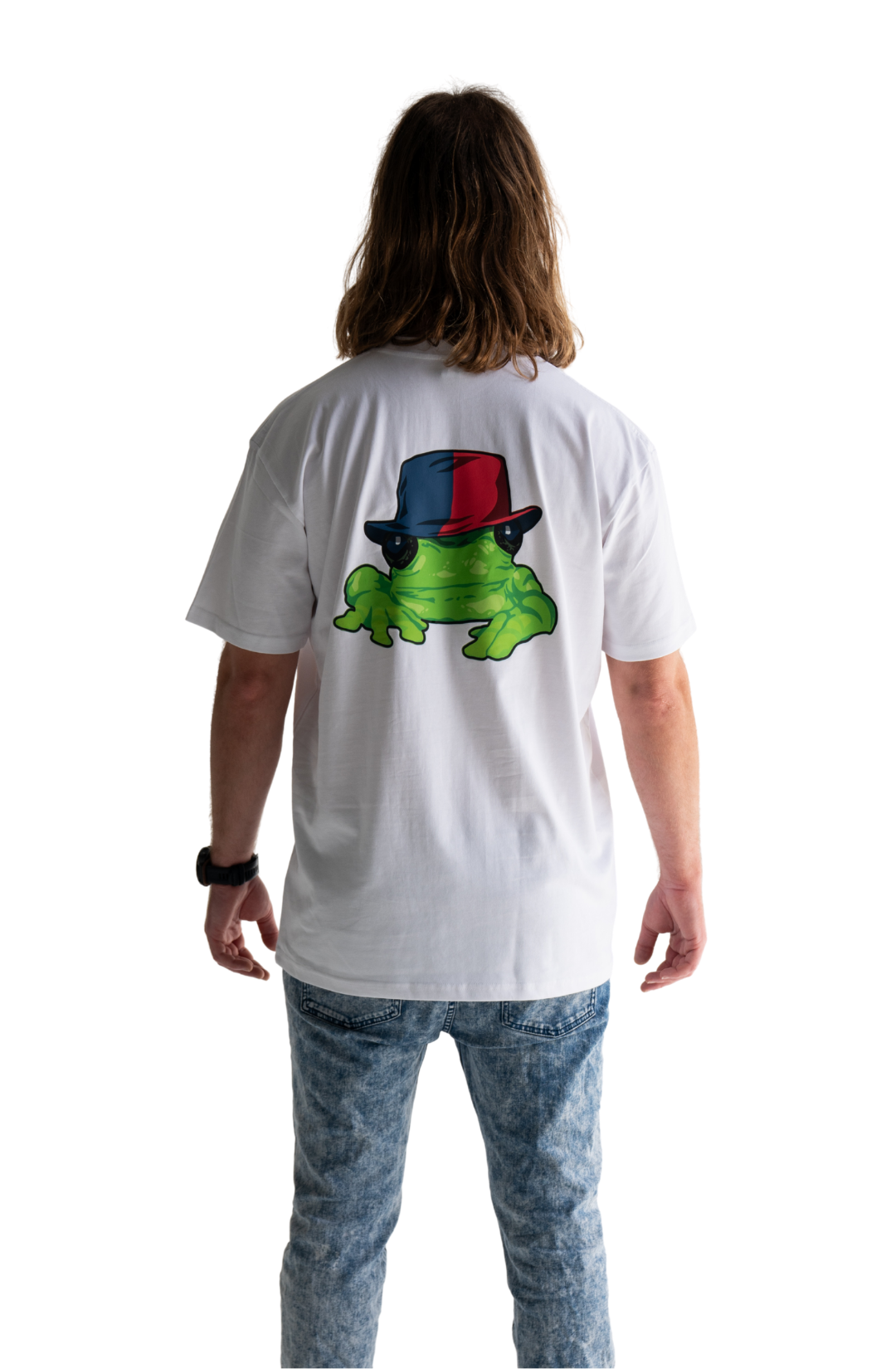 Silverchair Frogstomp album art combined with andrew johns red and blue hat t-shirt newcastle