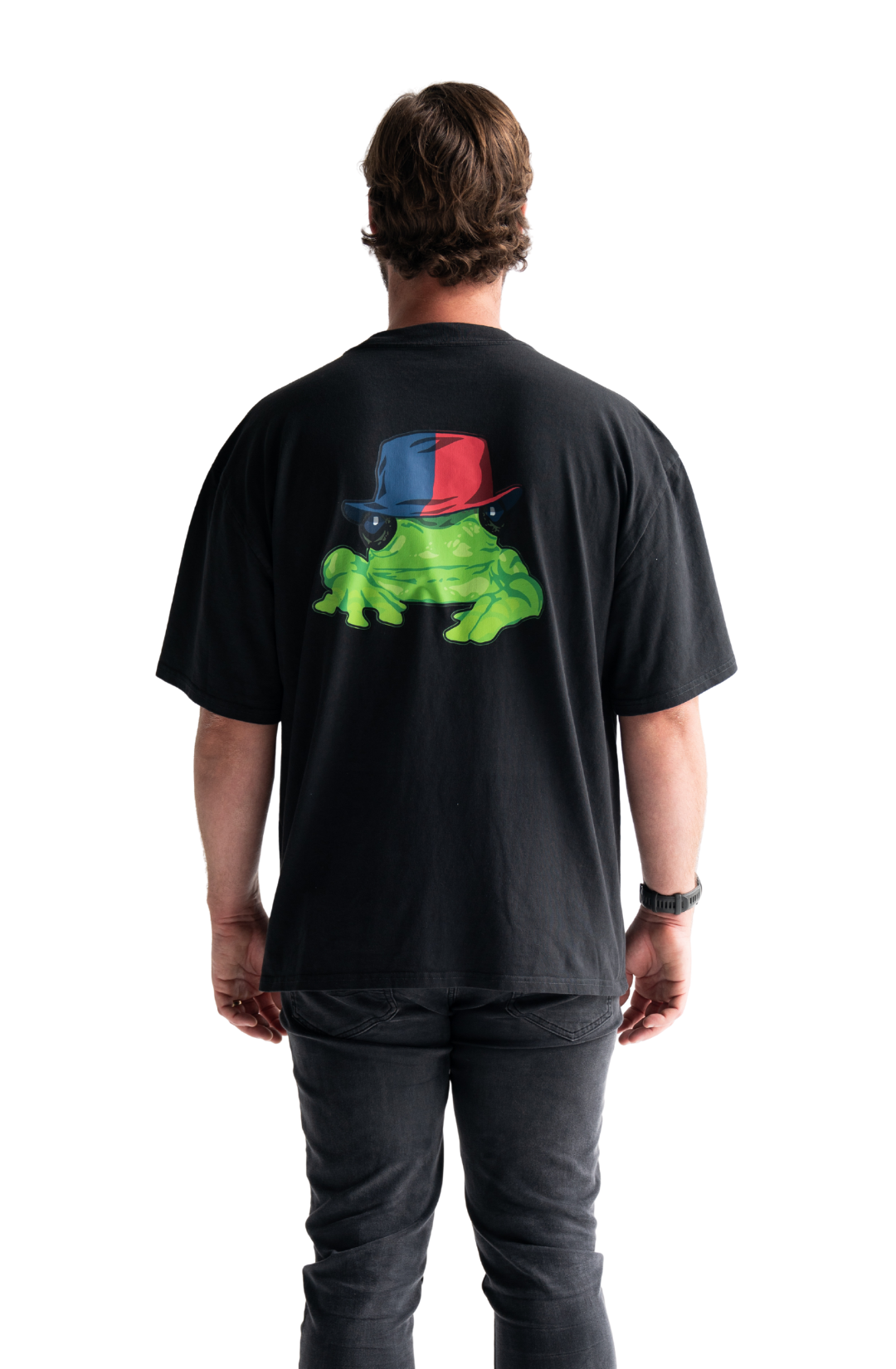 Silverchair Frogstomp album art combined with andrew johns red and blue hat t-shirt newcastle