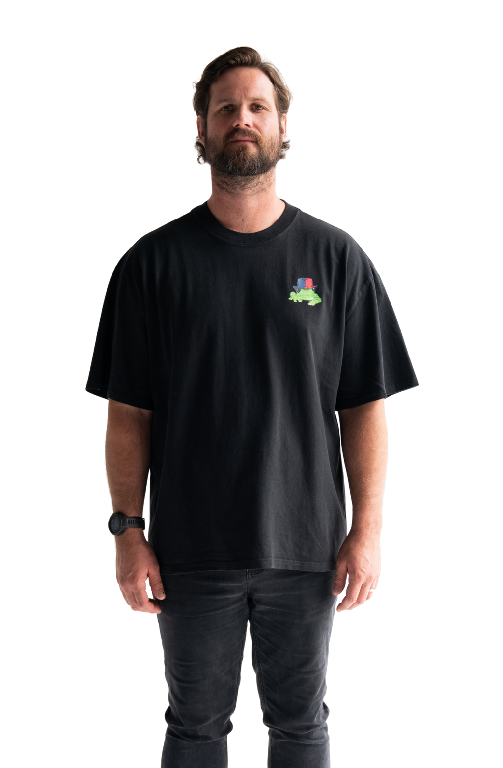 Silverchair Frogstomp album art combined with andrew johns red and blue hat t-shirt newcastle