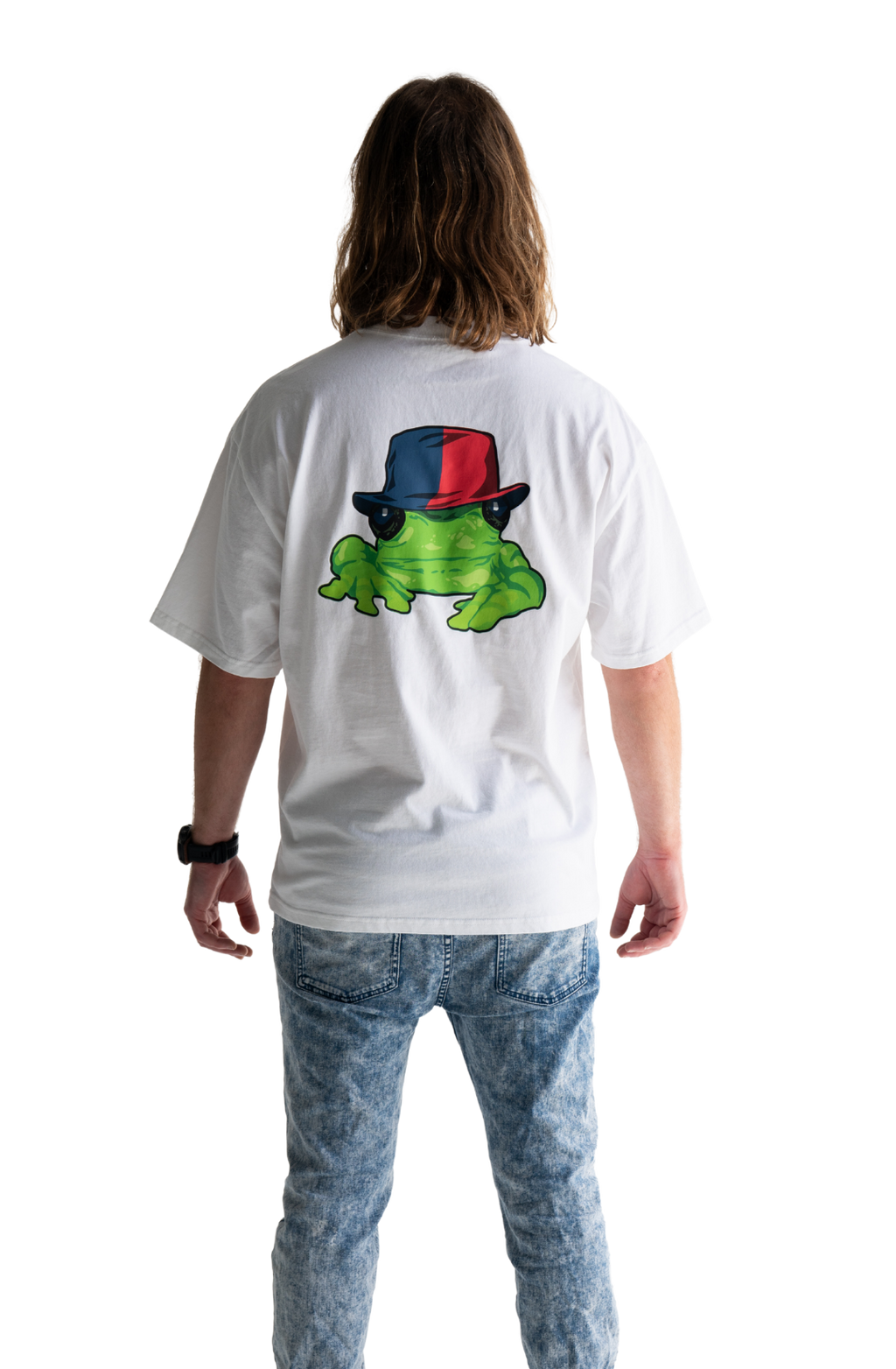 Silverchair Frogstomp album art combined with andrew johns red and blue hat t-shirt newcastle