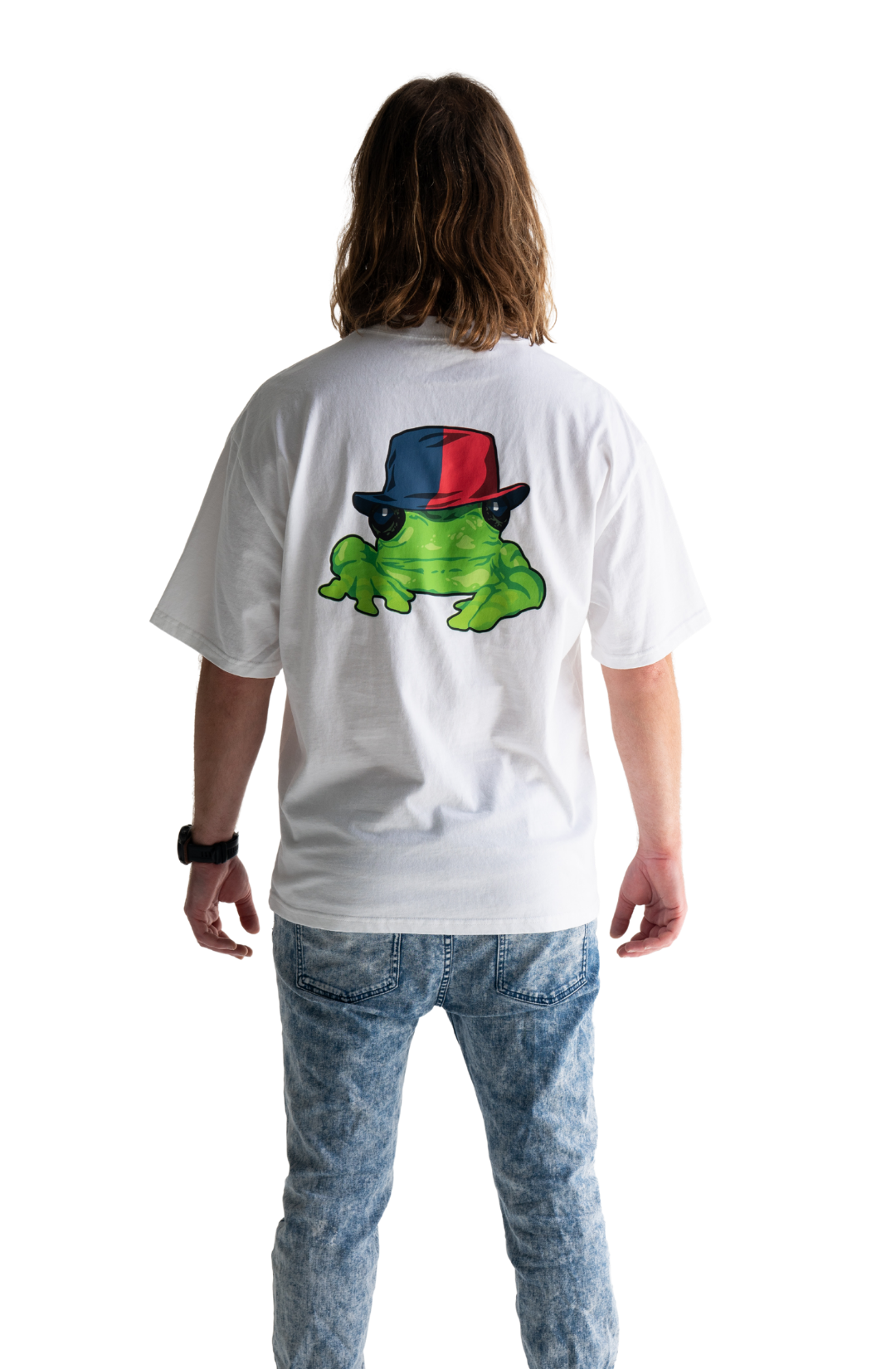 Silverchair Frogstomp album art combined with andrew johns red and blue hat t-shirt newcastle