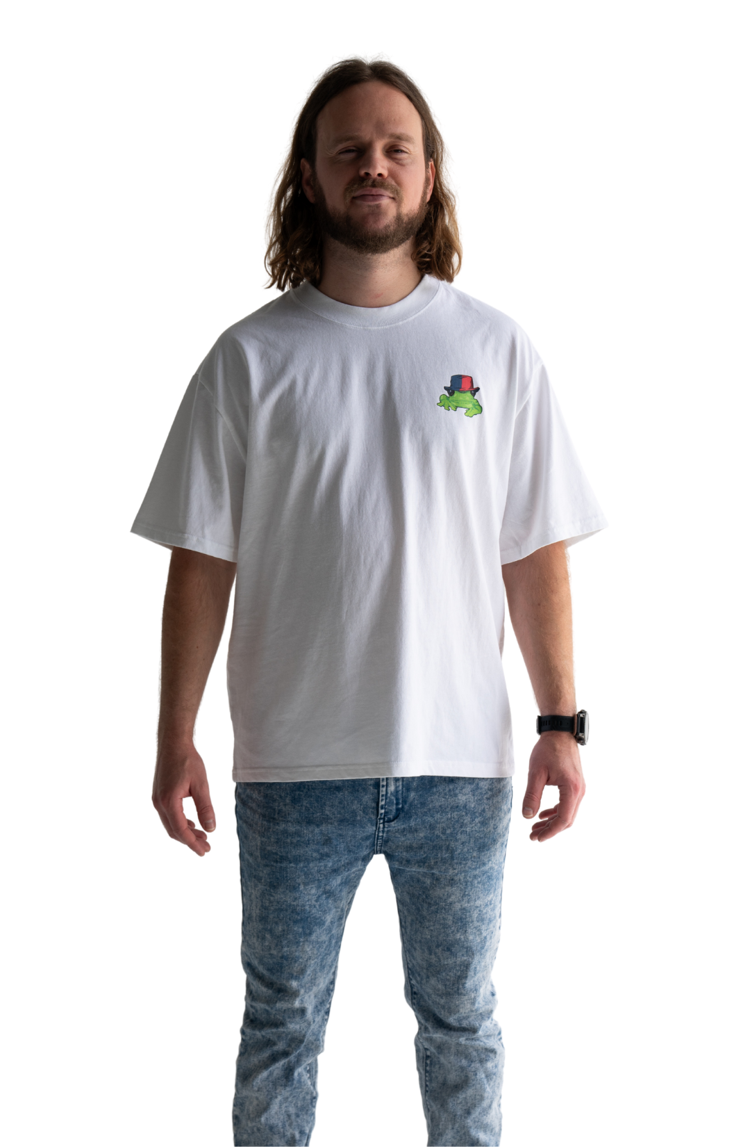 Silverchair Frogstomp album art combined with andrew johns red and blue hat t-shirt newcastle