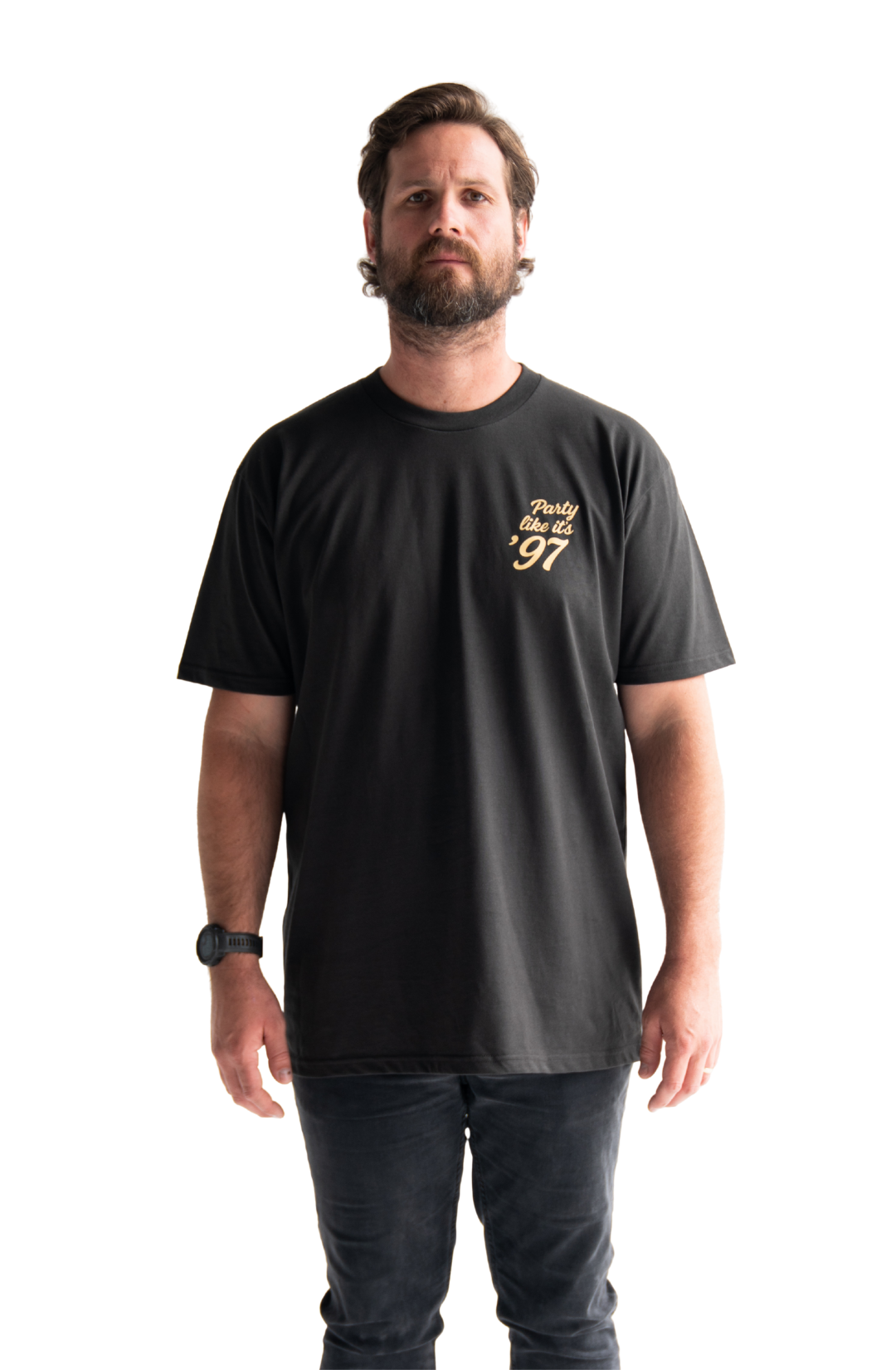 Andrew Johns skateboarding down King Street Newcastle t-shirt