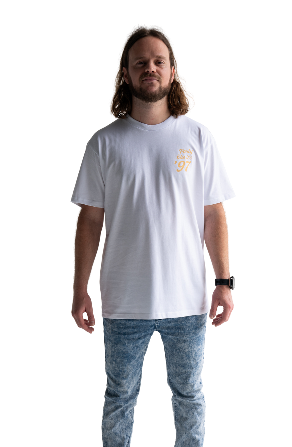 Andrew Johns skateboarding down King Street Newcastle t-shirt