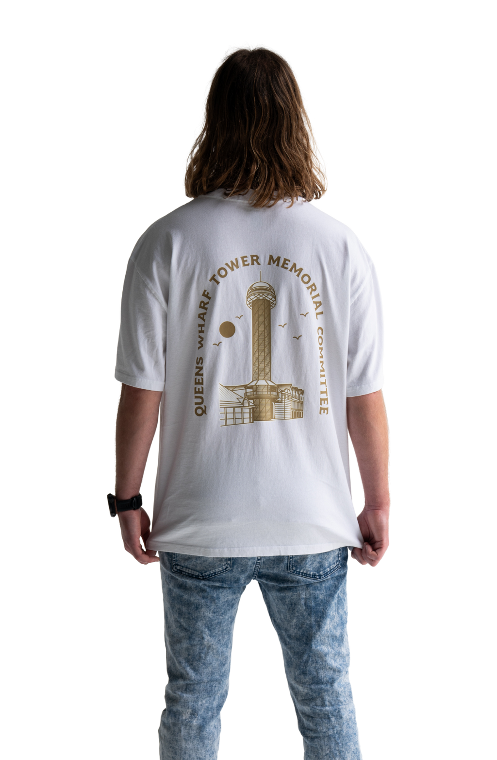 Penis tower at queens wharf brewery commemoration t-shirt newcastle