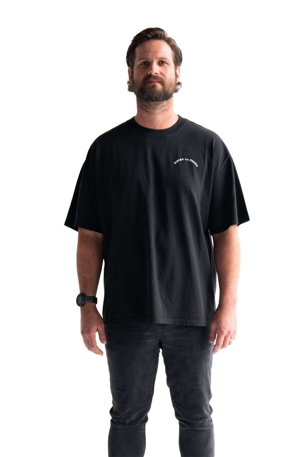 Skeleton surfing on the pasha bulker shipping container nobby’s beach newcastle t-shirt