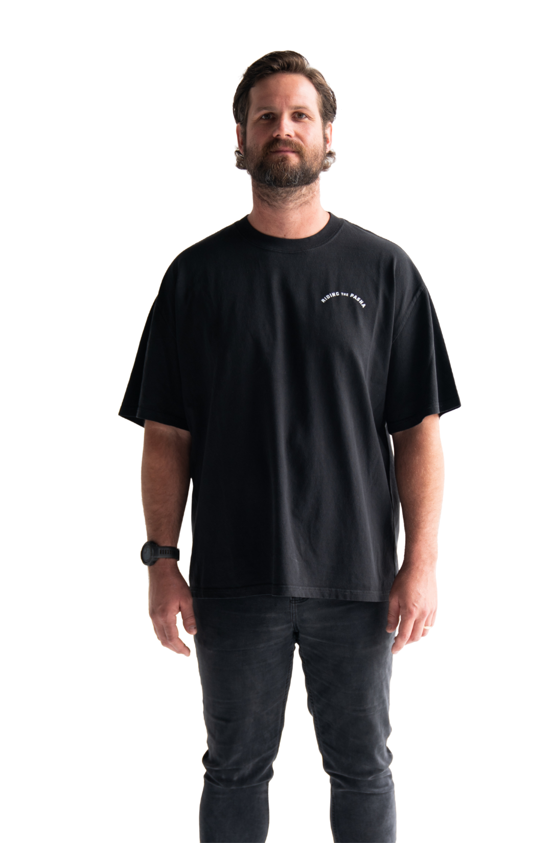 Skeleton surfing on the pasha bulker shipping container nobby’s beach newcastle t-shirt